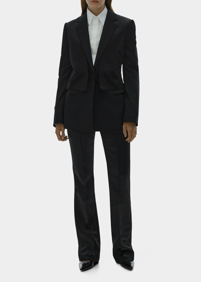 Helmut Lang Cutout Back Blazer In Black