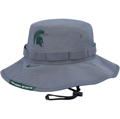 Nike Gray Michigan State Spartans Performance Boonie Bucket Hat In Grey