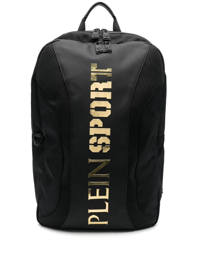 Plein Sport Logo-print Backpack In Black