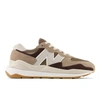 New Balance 57/40 Sneakers In Taupe With Brown Detail In Brown/white