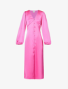 PRETTY LAVISH PRETTY LAVISH WOMEN'S PINK NAYA SATIN MAXI DRESS,61735362