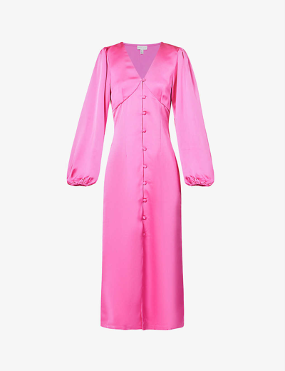 Pretty Lavish Naya Satin Maxi Dress In Pink