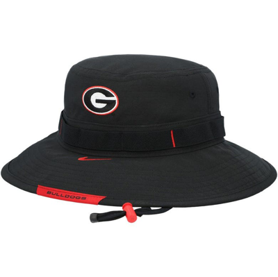 Nike Black Georgia Bulldogs Boonie Performance Bucket Hat In Black