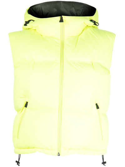 Aztech Mountain Snowbird Puffer Waistcoat In Green