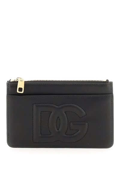 Dolce & Gabbana Logoed Card Holder In Black