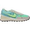 Nike Waffle One Branded Mesh And Suede Trainers In Blue