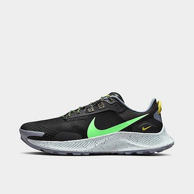 Nike Pegasus Trail 3 Da8697-004 Men's Celery Green Strike Running Shoes Nr5930 In Black