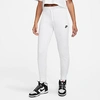 Nike Sportswear Club Fleece Mid-rise Slim Joggers In White/black