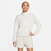 Nike Women's Sportswear Club Fleece Half-zip Sweatshirt In Oatmeal Heather/white