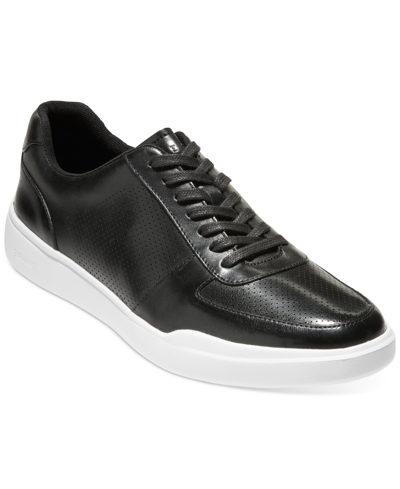 Cole Haan Men's Grand Crosscourt Modern Perf Sneaker Men's Shoes In Black /white Btm