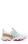 Sorel Kinetic Impact Laces Sneaker In White/ Pink Glo
