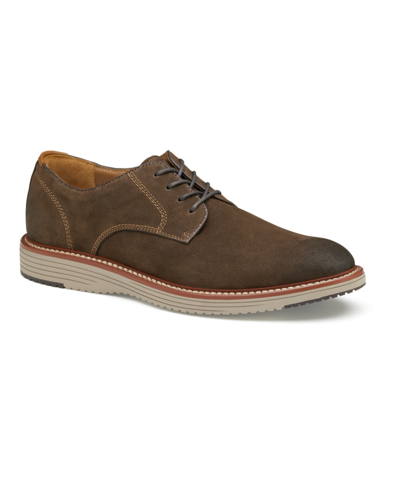 Johnston & Murphy Men's Upton Plain Toe Oxfords Men's Shoes In Dark Brown