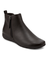 Easy Spirit Aerial Womens Leather Low Heel Ankle Boots In Dark Brown Tumbled