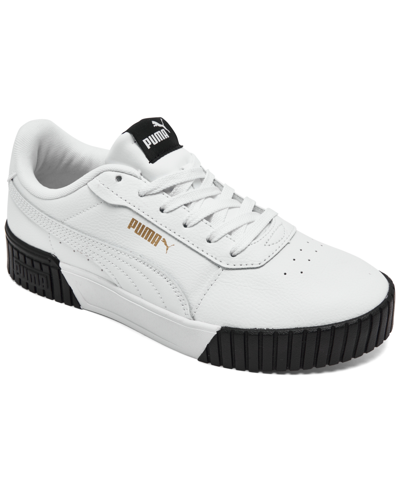 Puma Carina 2.0 Sneaker In White- White- Team Gold- Black