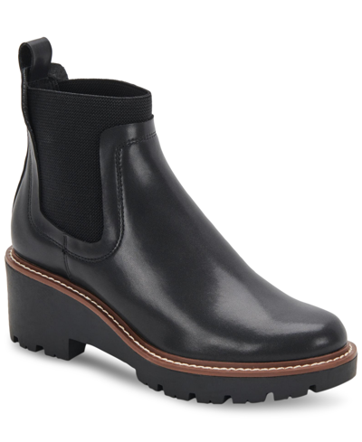 Aqua College Demi Pull-on Waterproof Chelsea Booties, Created For Macy's In Black Eco Le