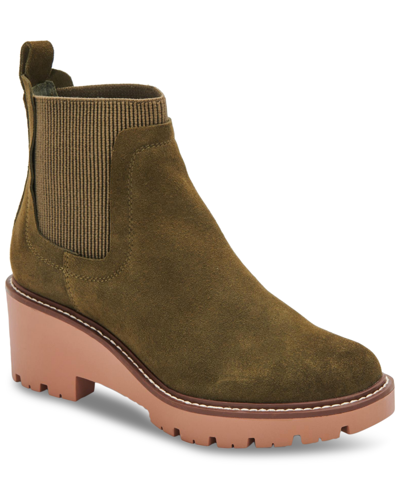 Aqua College Demi Pull-on Waterproof Chelsea Booties, Created For Macy's Women's Shoes In Olive Su