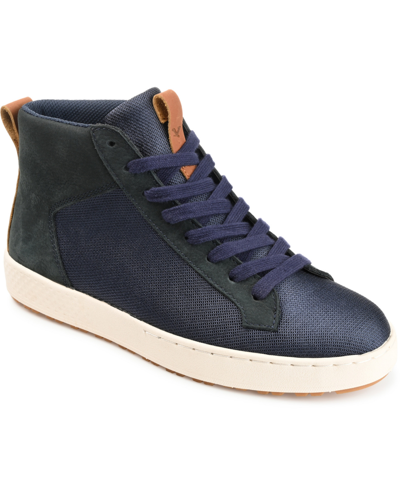 Territory Men's Carlsbad Knit High Top Sneaker Boots In Blue