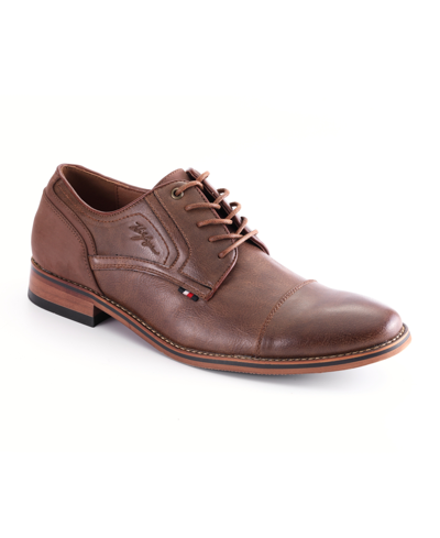 Tommy Hilfiger Men's Banly Lace Up Casual Oxfords In Cognac