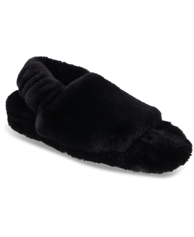 Rachel Rachel Roy Women's Ruby Plush Slingback Slipper In Black