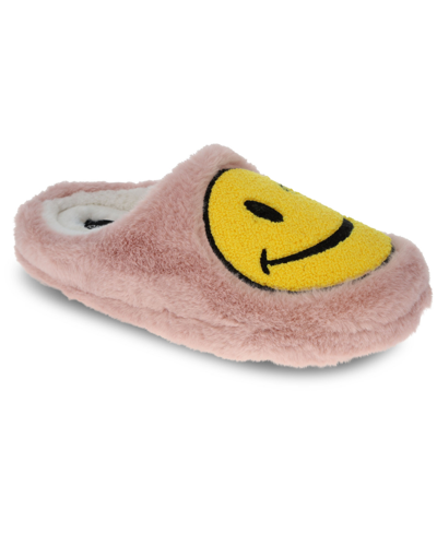 Joe Boxer Women's Plush Mr. Winky Clog Slipper In Pink