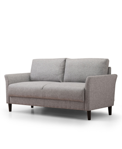 Zinus Jackie Classic Upholstered Sofa Loveseat Collection In Soft Grey