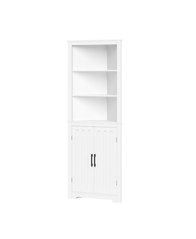 Riverridge Home Monroe Tall Corner Cabinet In White