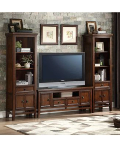 Homelegance Caruth Entertainment Center Collection In Brown
