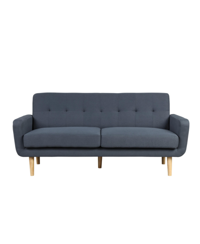 Lifestyle Solutions Ray Tufted Sofa In Dark Gray