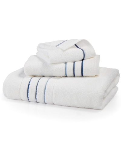 Hotel Collection Ultimate Micro Cotton Borderline 30" X 56" Bath Towel, Created For Macy's Bedding In Blue