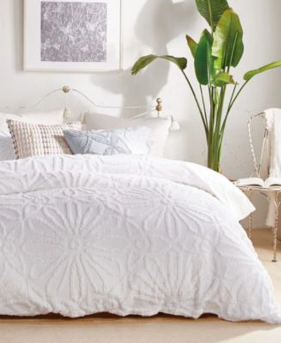 Peri Home Peri Chenille Medallion Comforter Sets Bedding In White