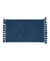 French Connection Nellore Fringe Cotton Bath Rug Collection Bedding In Light Grey