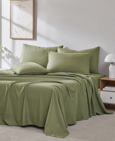 Southshore Fine Linens Vilano 21" Extra Deep Pocket 6-piece Sheet Set, California King In Sage Green