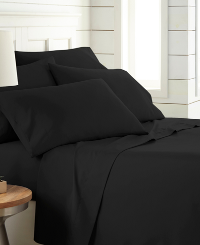 Southshore Fine Linens Vilano 21" Extra Deep Pocket 4-piece Sheet Set, Twin In Black