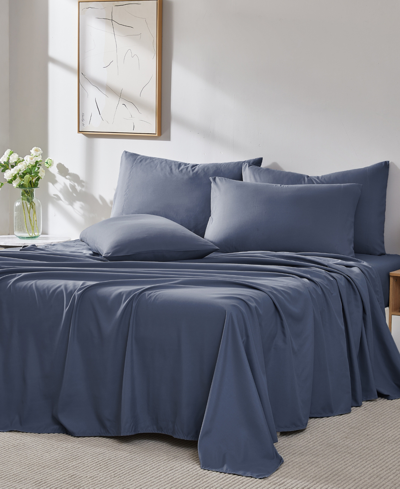 Southshore Fine Linens Vilano 21" Extra Deep Pocket 6-pc. Sheet Set, California King In Dark Blue