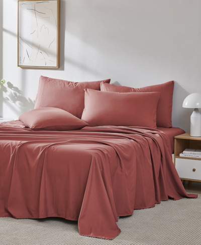 Southshore Fine Linens Vilano 21" Extra Deep Pocket 6-piece Sheet Set, California King In Marsala