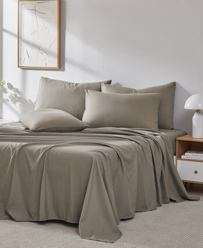 Southshore Fine Linens Vilano 21" Extra Deep Pocket 6-pc. Sheet Set, California King In Dark Taupe