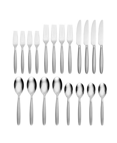 Hampton Forge Tidal Frosted Forged 18/0 Stainless Steel 20 Piece Set, Service For 4 In Metallic And Stainless