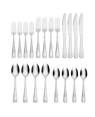 HAMPTON FORGE MELODY HAMMERED 20 PIECE SET, SERVICE FOR 4