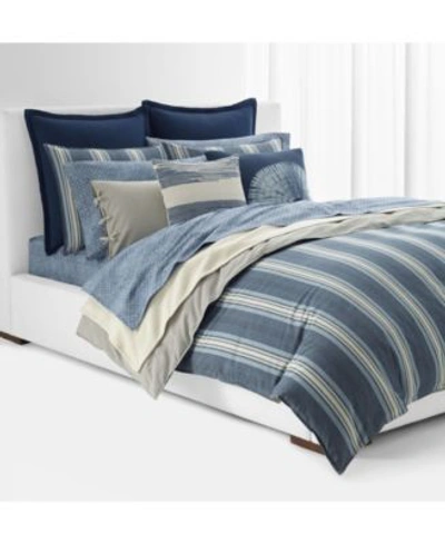 Lauren Ralph Lauren Gavin Stripe Duvet Cover Sets Bedding In Blue