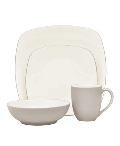 Noritake Colorwave Square 4 Piece Place Setting In Sand