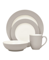Noritake Colorwave Rim 4 Piece Place Setting In Sand