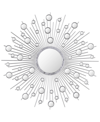 Empire Art Direct 'milkyway I' Bling Round Wall Mirror, 36" X 36" In Silver-tone