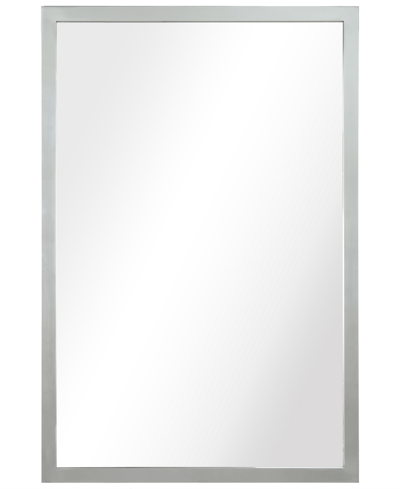 Empire Art Direct Contempo Polished Stainless Steel Rectangular Wall Mirror, 20" X 30" In Silver-tone