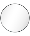 EMPIRE ART DIRECT ULTRA BRUSHED STAINLESS STEEL ROUND WALL MIRROR, 30" X 30"