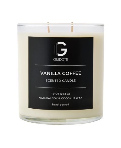 Guidotti Candle Vanilla Coffee Scented Candle, 2-wick, 10 oz In Clear
