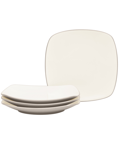Noritake Colorwave Square Salad Plates, Set Of 4 In Sand
