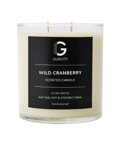 Guidotti Candle Wild Cranberry Scented Candle, 2-wick, 10 oz In Clear