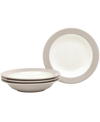 Noritake Colorwave Pasta/rim Soup Bowls 20 Oz, Set Of 4 In Sand
