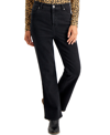 Style & Co Petite High-rise Vintage Classic Bootcut Jeans, Created For Macy's In Washed Black