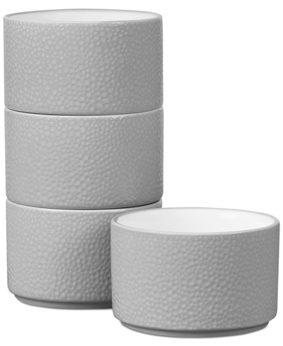 Noritake Colortex Stone Stax Mini Bowls, Set Of 4 In Grey